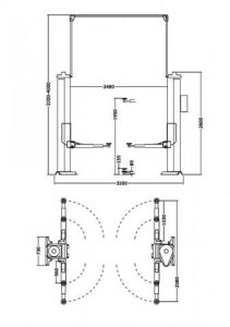 Ανυψωτικό Δικόλωνο με δύο μοτέρ - Image 2